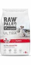 VETEXPERT Raw Paleo Ultra Mini Puppy Mono Beef - suché krmivo pro štěňata malých plemen - 8 kg