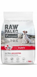 VETEXPERT Raw Paleo Ultra Mini Puppy Beef Mono - suché krmivo pro štěňata malých plemen - 750 g