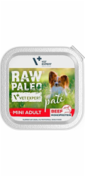 VETEXPERT Raw Paleo Pate Mini Adult Beef Mono - mokré krmivo pro psy - 150 g
