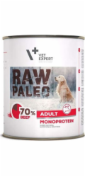 VETEXPERT Raw Paleo Adult Mono Beef - mokré krmivo pro psy - 800 g