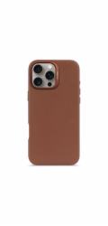 Decoded Decoded Leather Backcover – kožené pouzdro kompatibilní s MagSafe pro iPhone 16 Pro Max (tan)