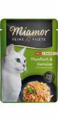 MIAMOR Fine Filets Tuna with vegetables in sauce Mono - mokré krmivo pro kočky - 100g