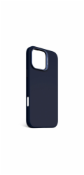 Decoded Silikonový kryt AntiMicrobial Silicone Backcover - silikonový ochranný kryt pro iPhone 16 Pro Max kompatibilní s MagSafe (modrý potisk)
