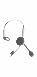 Sennheiser SH 335 Sluchátka s mikrofonem Kabel Přes hlavu Hovory/hudba Černá, Stříbrná