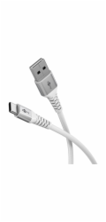 textilní kabel goobay Supersoft USB 2.0, zástrčka USB-A > zástrčka USB-C