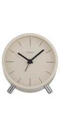 Hama Radio Clock Flores analogue  w/o ticking, grey/beige   222229