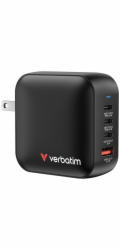 Verbatim Mini GaN Charger 100W  3xUSB-C PD, 1xUSB-A QC 3.0 32231