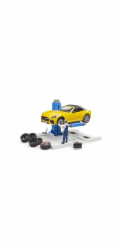 Bruder bworld Autoservis + Bruder roadster, autíčko