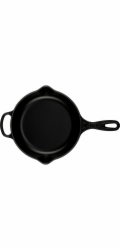 Le Creuset Frying &amp; Serving Pan  Cast Iron black 23 cm