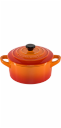 Le Creuset Stoneware Set of 4  petite Casseroles 10x5cm volcan.