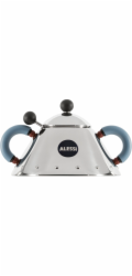 Alessi Sugar Bowl with  spoon light blue 9097