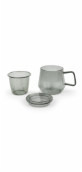 Bredemeijer Tea for one Livorno  350ml Glass black 165041
