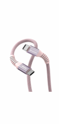 Verbatim Sync&amp;Charge 60W 120cm  USB-C/USB-C Magnetic pink  31853