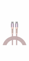 Verbatim Sync&amp;Charge 100W 120cm  USB-C/USB-C Magnetic pink  31857