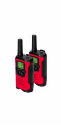 Alecto Walkie Talkie Set of 2  for Kids, range 7 km, red/black