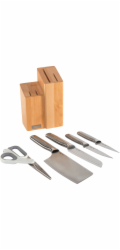 Joseph Joseph Elevate Fusion 5pc  Knife&amp;Sciss.Set w.Beechwood Blk.
