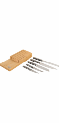 Joseph Joseph Elevate SST Knife  Set w.In-drawer Bamboo Stor.Tray
