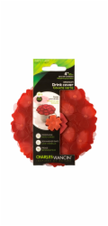 Charles Viancin GERANIUM 2 drink  covers Silicone Bordeaux/Pink