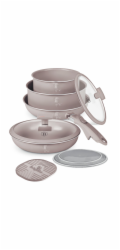 Sada nádobí s titanovým povrchem 9 ks Taupe Collection BH-8255