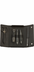 ZWILLING Manicure Set Leather  5-Pc Black