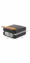 Vaflovač 4x7 s termostatem - černý - DOMO DO9275W