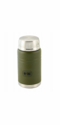 M-Tac UN-R02-750A Termoska na jídlo se skládací lžící z nerezové oceli 750 ml Olivová