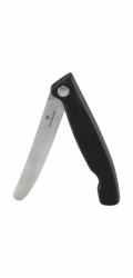 Victorinox Skládací svačinový nůž Swiss Classic, černý, vlnkované ostří