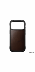 NOMAD kryt Rugged Leather Case Magsafe Horween pro iPhone 17 Pro - Rustic Brown