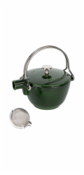 Staub Teapot 1,15 L round, Green  Cast Iron