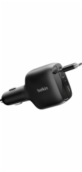 Belkin Boostcharge Car Charger  75W retract.USB-C cbl.CCC001hqBK