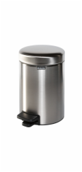 Brabantia NewIcon Pedal Bin, 3L  Confident Brilliant Steel