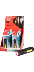 Svietidlo Strend Pro Flashlight, COB LED 120 lm, 35x35x132mm, USB nabíjanie, Sellbox 10 ks