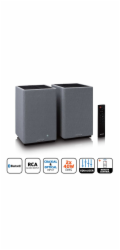 Lenco SPB-240BKGY           Pair  grey/black