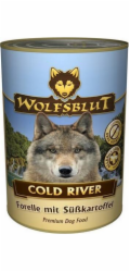 Wolfsblut mokré krmivo pro psy Cold River Adult Trout se sladkými bramborami 395 g