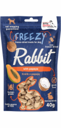 SYTA MICHA Freezy Rabbit with papaya Mono - pamlsek pro psa - 40g
