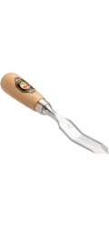 Kirschen Step chisel with red  beech handle, 20 mm pointed