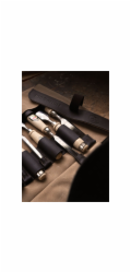 Kirschen Leather roll-up bag,  empty 12 compartments