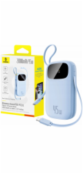 Baseus Powerbanka EnerFill FC31 20000mAh 45W s displejem s kabely USB-C a Lightning - modrá