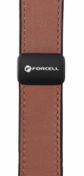 Magnetický kožený řemínek ForCell Apple Watch F-Design FA21 42 / 44 / 45 / 49 mm hnědý