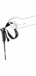 LEKI Neolite Carbon lyžařská hůlka 125 cm white