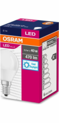 Žárovka OSRAM® LED FR 040 (ean7630) nestmívatelná, 5,7W/865 E14 6500K Value CLASSIC P