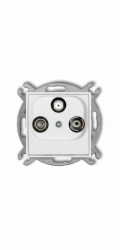 Karlik Mechanismus účastnické zásuvky ICON RTV-SAT, koncovka, 1,5 dB, bílá, IGS