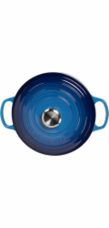 Le Creuset Signature Bräter  rund 24 cm azure blue