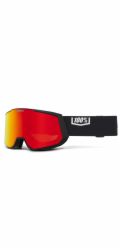 100% 100percent SNOW - SNOWCRAFT XL brýle černo-červené ML zrcadlové