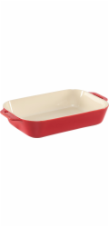 Staub 3-Piece Rectangular  Ceramic Bakeware Set, Cherry Red