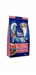 OPTIVITAL With fresh beef - suché krmivo pro psy - 2,4kg