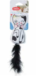 ZOLUX Chatouille Cat with feathers and catnip - hračka pro kočky - 13cm