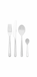 Alessi Amici cutlery set 24 pcs.  silver