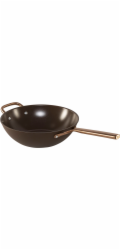 ZWILLING Milano Wok with  Glass Lid 30 cm, Brown