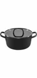 ZWILLING Milano Stock Pot  with Glass Lid 24 cm, Black
